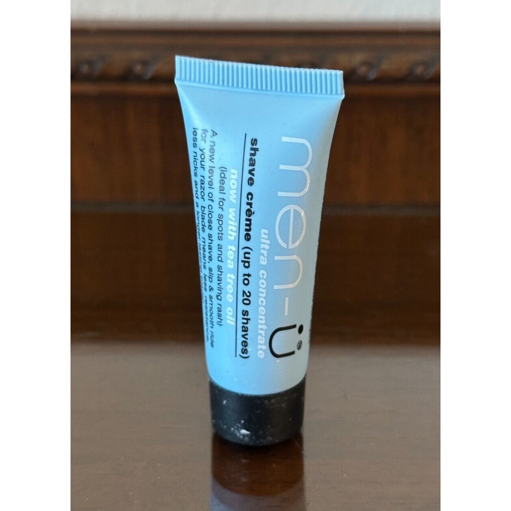 men-u Shave Cream 15ml | Shaving Cream |‎ Tea Tree Oil ideal for Spots and Rash